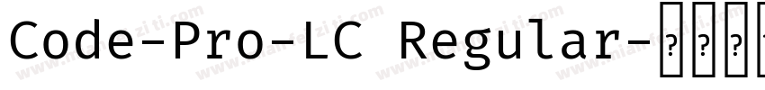 Code-Pro-LC Regular字体转换